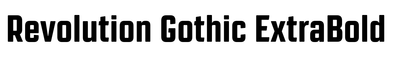 Revolution Gothic ExtraBold